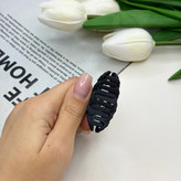 کلیپس مدل حلقه حلقه ای سایز کوچک رنگ مشکی مات3.5cm