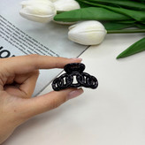 کلیپس مدل حلقه حلقه ای سایز کوچک رنگ مشکی براق3cm