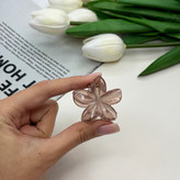 کلیپس مدل گل پلومریا سایز کوچک رنگی براق3.5cm