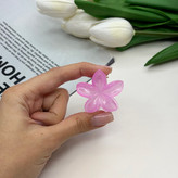کلیپس مدل گل پلومریا سایز کوچک رنگی براق3.5cm