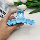 کلیپس مدل گل گلی پیوسته خطی سایز بزرگ رنگی مات11cm