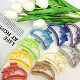 کلیپس مدل نیم دایره دوگل سایز بزرگ رنگی مات9cm