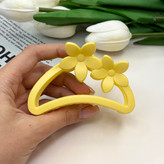 کلیپس مدل نیم دایره دوگل سایز بزرگ رنگی مات9cm