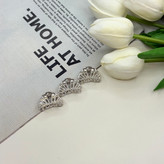 کلیپس فلزی طرح کروسان سایز کوچک رنگ نقره ای2.5cm