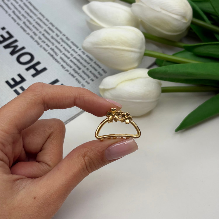 کلیپس فلزی طرح نیم دایره دوگل سایز کوچک2.5cm