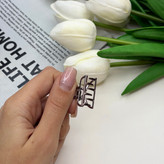 کلیپس فلزی طرح نیم دایره سایز کوچک رنگ سربی2.5cm