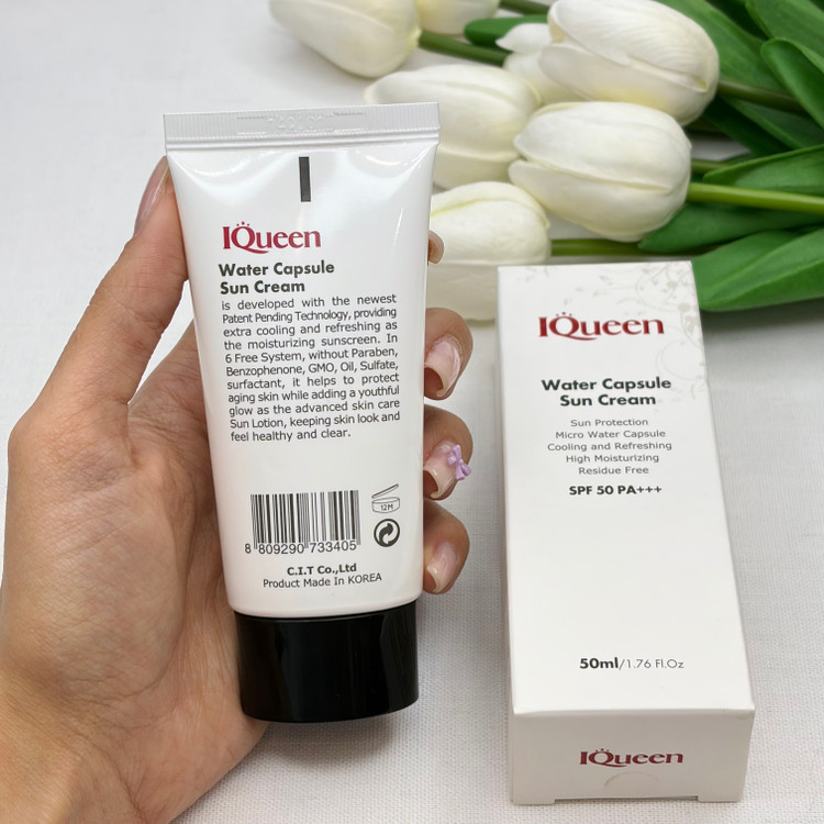ضدآفتاب کویین روشن کننده و آبرسان صورت و بدن اس پی اف 50