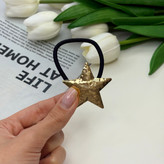 کش مو پیکسل فلزی طرح تک ستاره چکشی قابلیت تعویض کش مو4cm