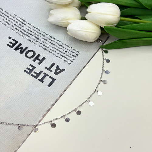 پابند استیل طرح آویز دایره26cm