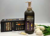 شامپو موی کراتین کوئین مدل پروتئین حجم800میل تثبیتکننده کراتین و پروتئین، آبرسان و تغذیهکننده، حاوی روغن آرگان و جوجوبا، فاقد سولفات، مناسب انواع مو از جمله رنگ شده و آسیب دیده، افزایش درخشندگی و نرمی ابریشمی مو