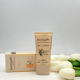 ضدآفتاب کرم پودری و پرایمر spf50 مات کننده و مناسب انواع پوست رنگ بژ عاجی ۳۰میل
