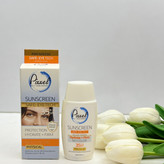 کرم ضدآفتاب فیزیکی دورچشم و صورت بدون رنگ پیکسلspf35