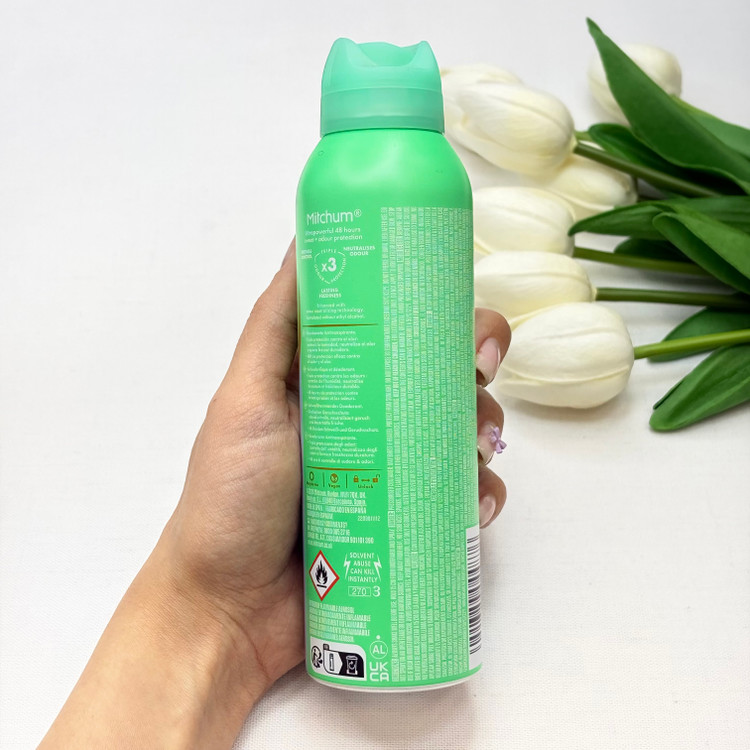 اسپری دئودرانت بدن زنانه UNSCENTED سبز آبی ماندگاری 48 ساعته اصلی