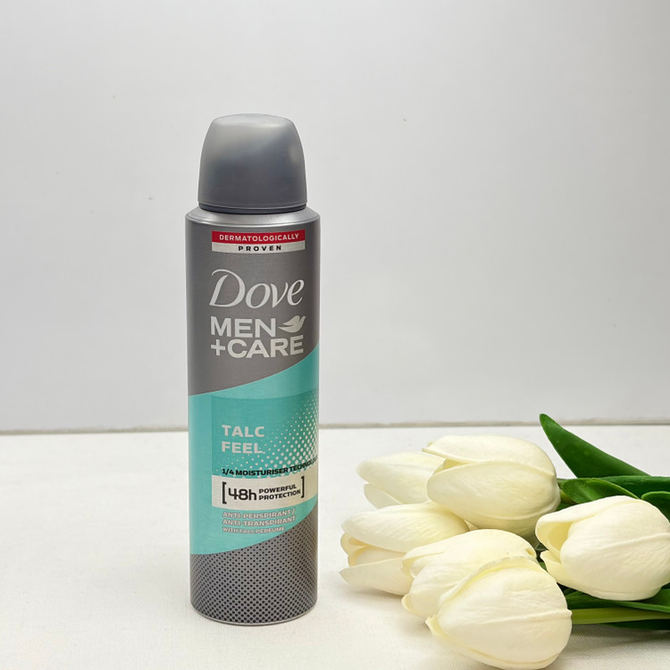 اسپری دئودرانت بدن مردانه TALC FEEL آبی ماندگاری 48 ساعته اصلی150میل