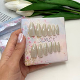 ناخن مصنوعی آیس گربه ای رنگ شیری دارای چسب دو طرفه