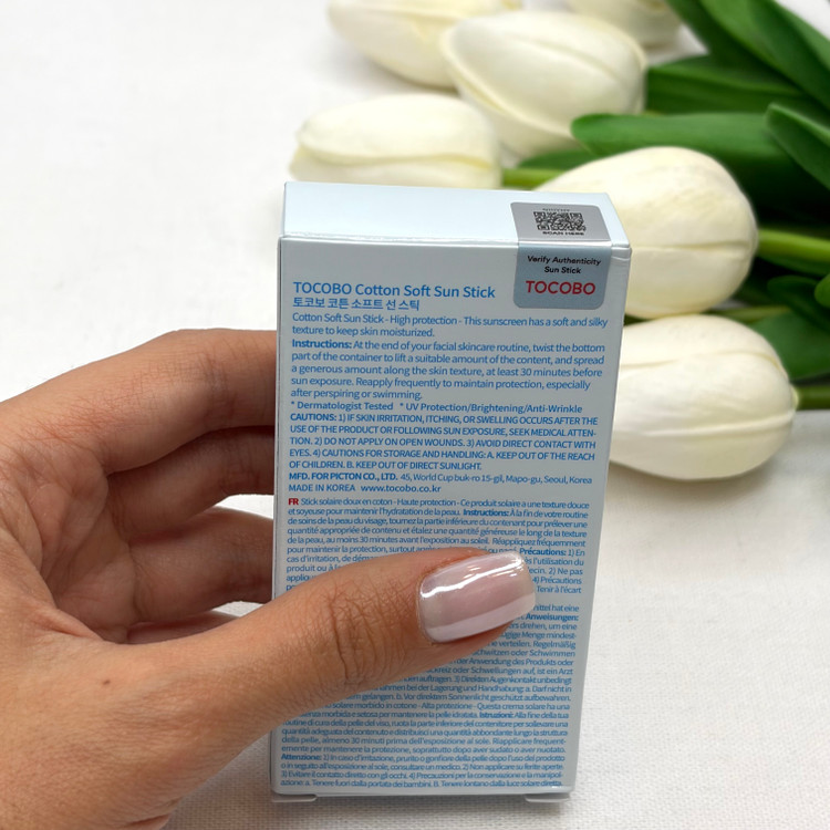 ضد آفتاب استیکی کیفیت اصل با SPF 50 حاوی عصاره پنبه کتان وزن 19 گرم خنک کننده