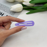 پک ۴تایی گیره مو تق تقی و کلیپس رنگ بنفش گیرمو 6cm وکلپیس 2cm