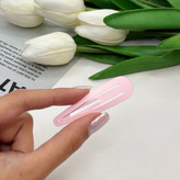 پک ۴تایی گیره مو تق تقی و کلیپس رنگ شیری و صورتی گیرمو 6cm وکلپیس 2cm