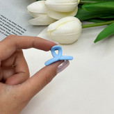 پک ۴تایی گیره مو تق تقی و کلیپس رنگ آبی گیر مو 6cm کلیپس ۲cm