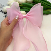 گیره مو انبری حریر دوپاپیونی گیر مو 10cm و بلندی حریر 35cm