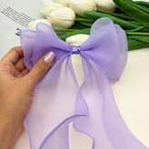 گیره مو انبری حریر دوپاپیونی گیر مو 10cm و بلندی حریر 35cm