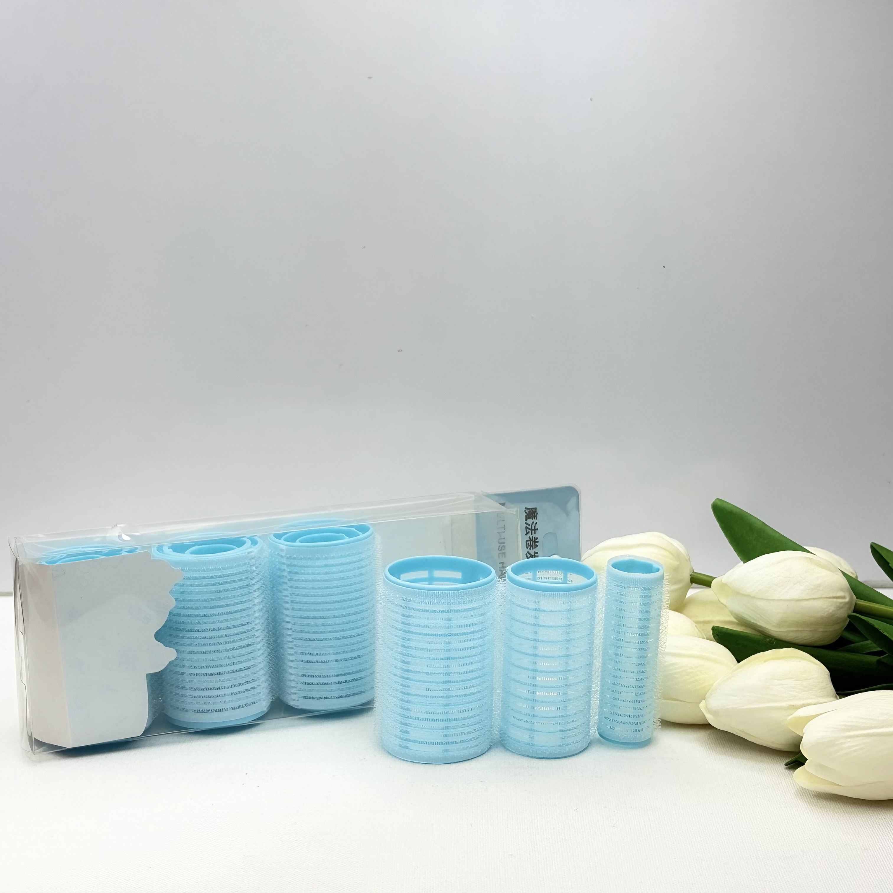 پک بیگودی چسبی ۳سایز رنگ آبی (۱۲عدد)6cm
