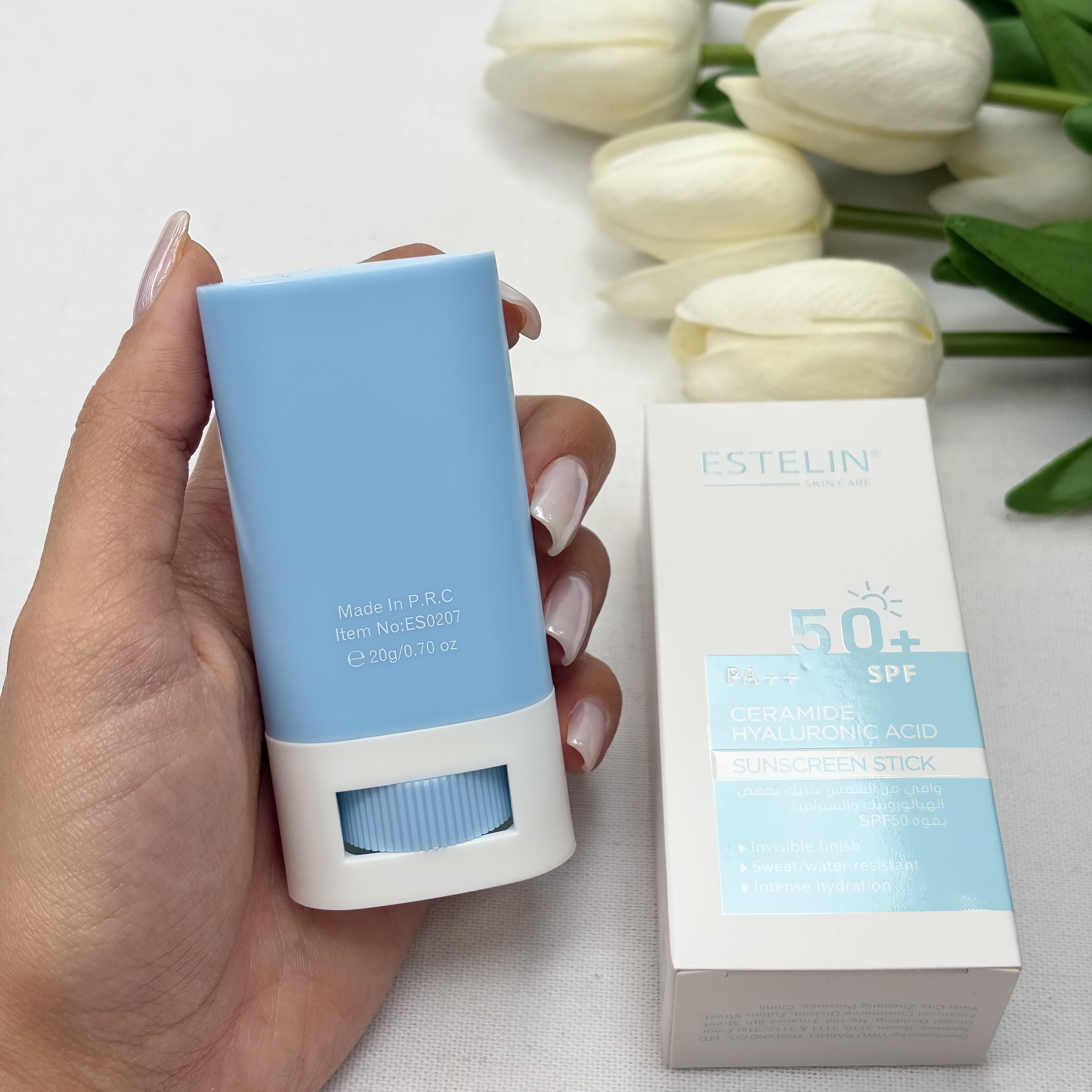 ضد آفتاب استیکی SPF 50 حاوی هیالورونیک اسید و سرامید ۲۰ میلیلیتر