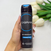 اسپری ضدتعریق بدن مردانه کاسپین مدل POWER FRESH ماندگاری ۴۸ساعته۱۵۰میل