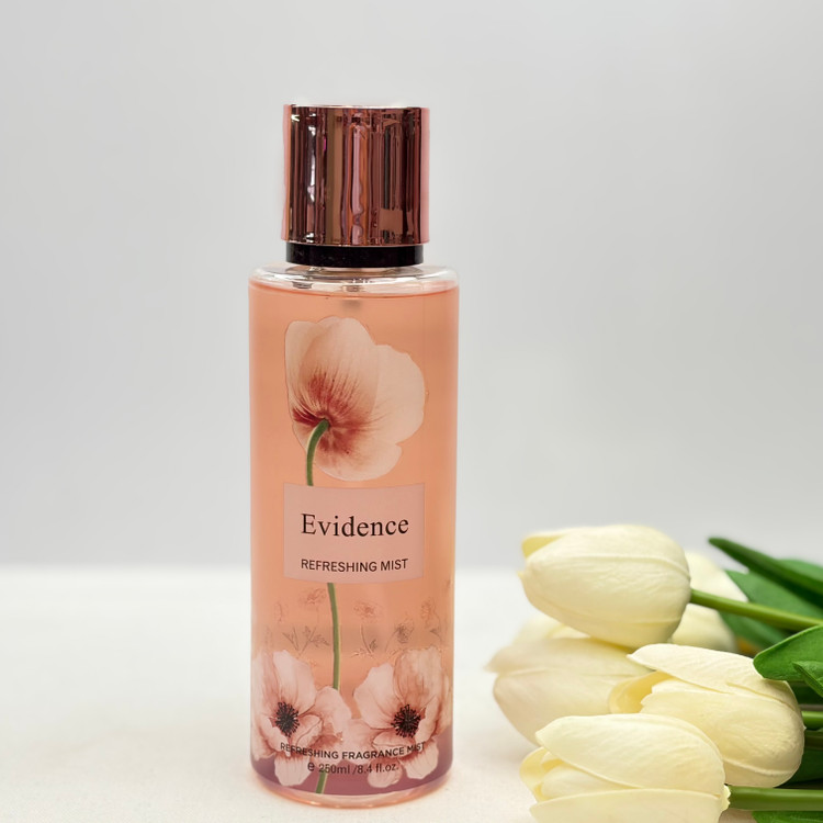بادی اسپلش و بادی میست رایحه ادکلنی evidence حجم۲۵۰میل رایحه ملایم