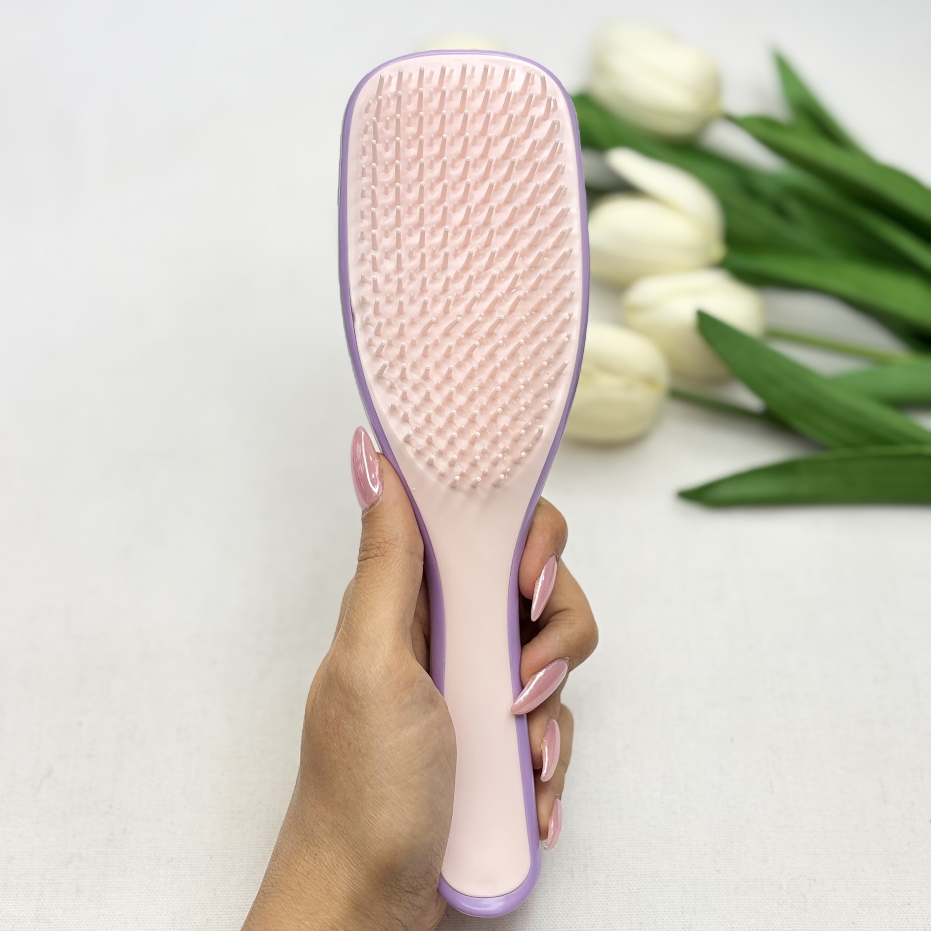 برس تنگل تیزر مدل Wet Detangling وت دتنگلينگ سایز لارج مستطیلی ضد آب و ضد وز