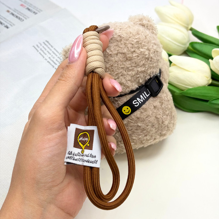 چارم بگ آویز کیف طرح عروسک خرس عکاس دوربین با چراغ