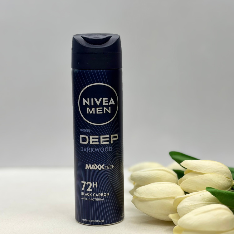 اسپری دئودرانت بدن مردانه رایحه DEEP DARKWOOD ماندگاری72ساعت ۱۵۰میل