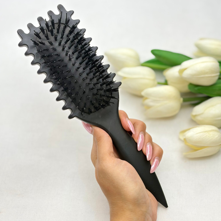 برس باونس کرل مستطیل پشت ساده سایز متوسط سه کاره
