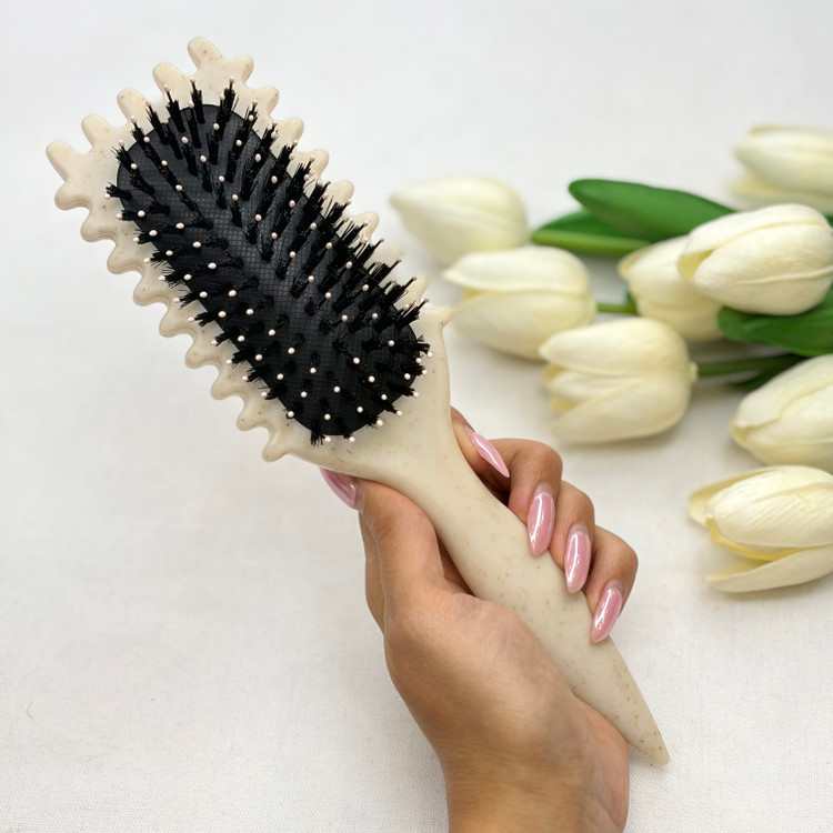 برس باونس کرل مستطیل پشت ساده سایز متوسط سه کاره