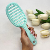 برس مو گره باز کن مخصوص انوع مو اکستنشن و فر و صاف دای کفی ورقه ای جداشونده برای تمیزکردن قابل شستشو و ضد آب