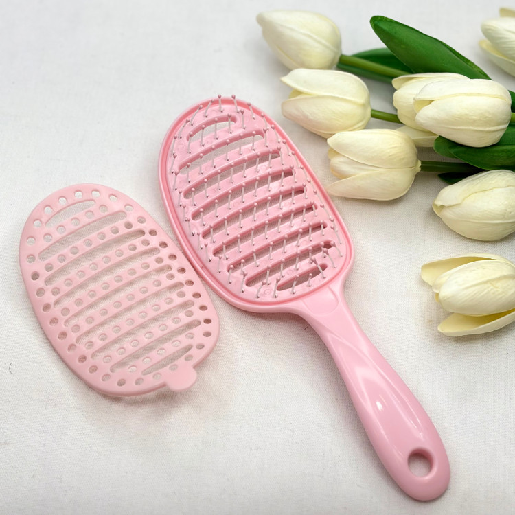 برس مو گره باز کن مخصوص انوع مو اکستنشن و فر و صاف دای کفی ورقه ای جداشونده برای تمیزکردن قابل شستشو و ضد آب