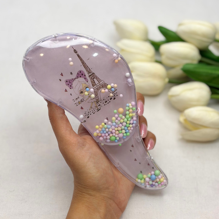 برس مو گره بازکن انواع موی صاف و فر و اکستنشن مدل آکواریومی