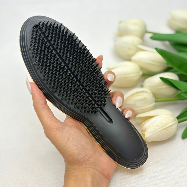 برس گره باز کن و ضد وز دو رنگ کروم تنگل تیزر مدل THE ULTIMATE STYLER