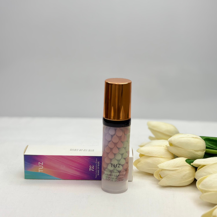 پرایمر رنگین کمانی مدل 7CC با وزن 40 گرم، تثبیتکننده آرایش، جلوگیری از چرب شدن و براقی پوست