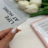 ناخن مصنوعی بچگانه دخترانه ۱۵عددی طرح قلبی فانتزی و پینترستی حاوی چسب دوطرفه